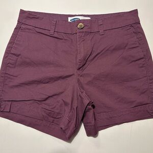 Old Navy Women's High-Rise Shorts in Plum